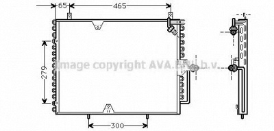 AVA QUALITY COOLING ms5170 -  Конденсатор, кондиционер